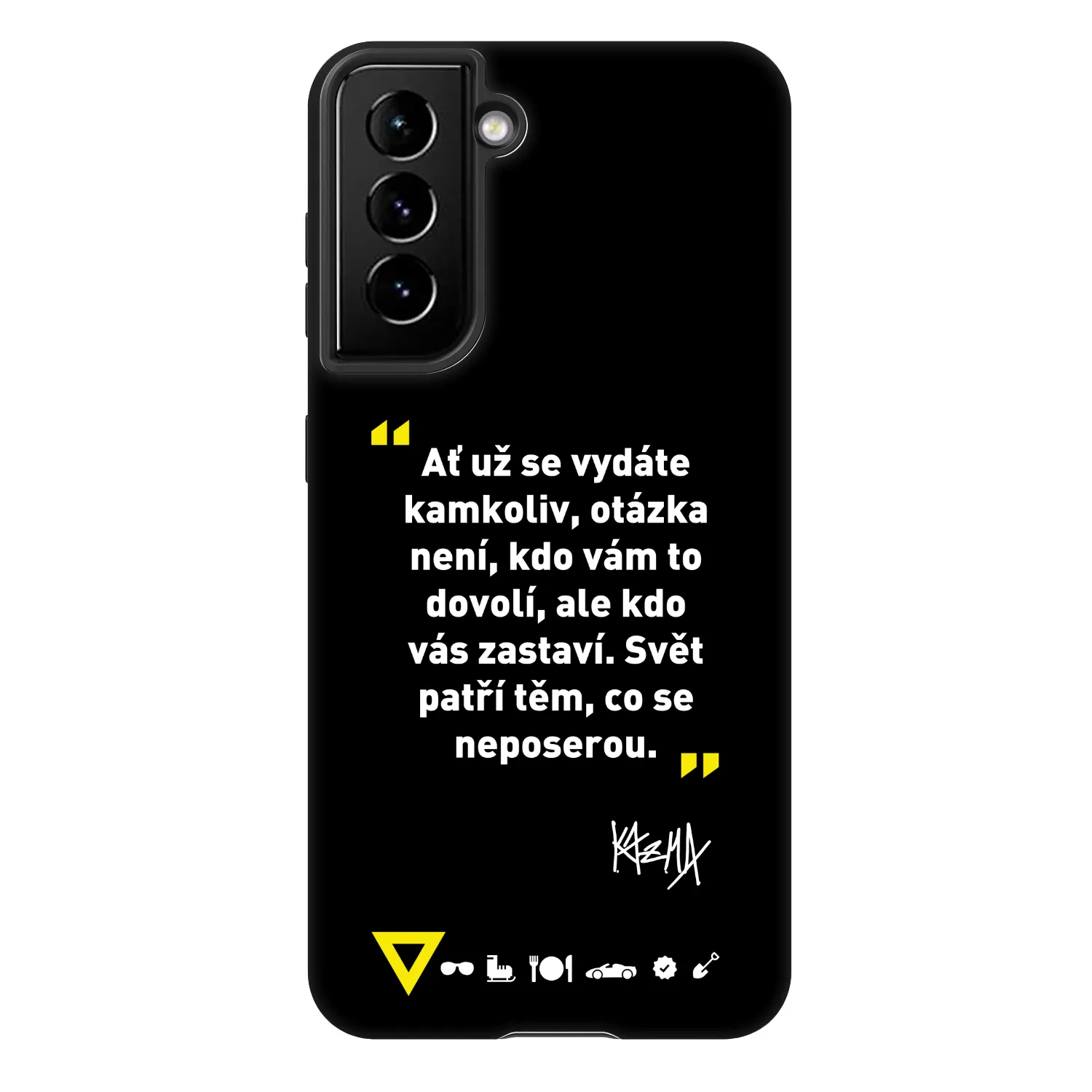 Picasee Fashion Case pre Samsung Galaxy S22 5G - Kazma - SVĚT PATŘÍ TĚM, CO SE NEPOSEROU