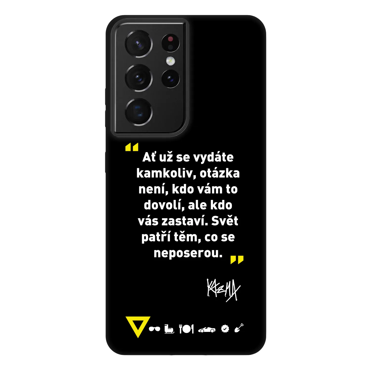 Picasee Fashion Case pre Samsung Galaxy S21 Ultra 5G G998B - Kazma - SVĚT PATŘÍ TĚM, CO SE NEPOSEROU