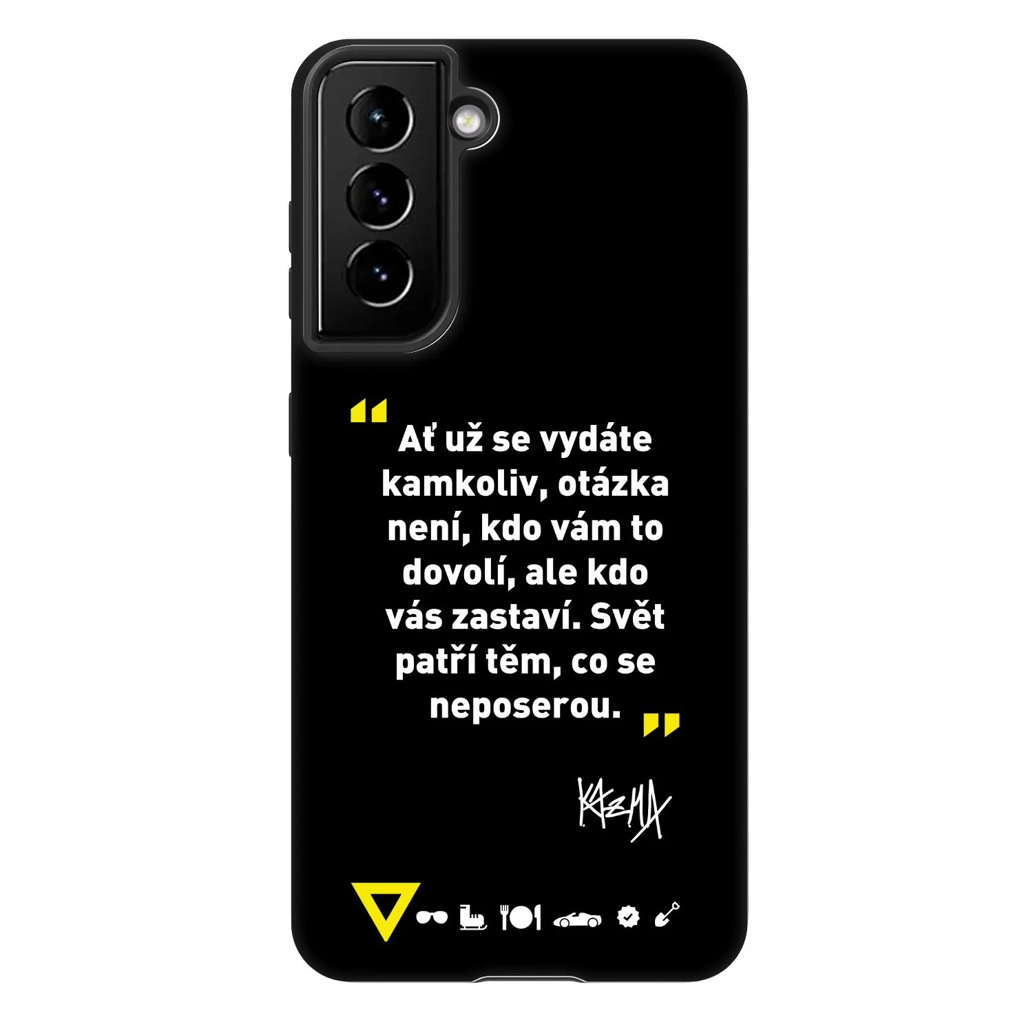 Picasee Fashion Case pre Samsung Galaxy S21 FE 5G - Kazma - SVĚT PATŘÍ TĚM, CO SE NEPOSEROU