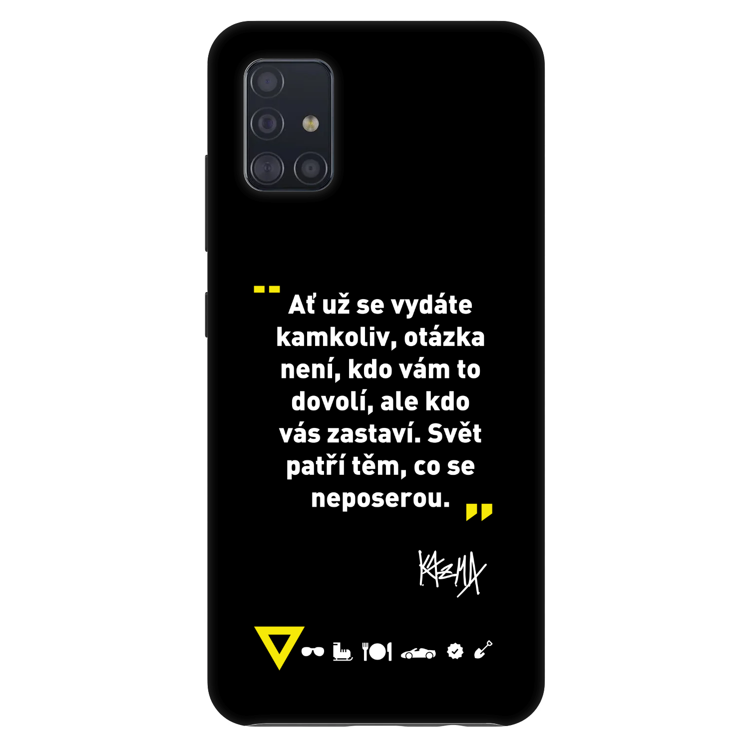 Picasee Fashion Case pre Samsung Galaxy A51 A515F - Kazma - SVĚT PATŘÍ TĚM, CO SE NEPOSEROU