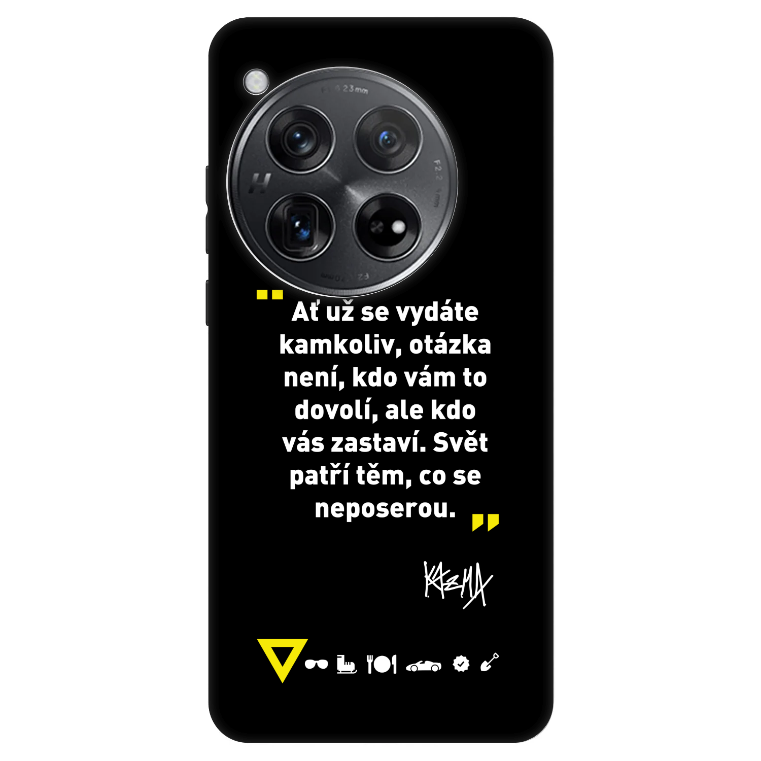 Picasee Fashion Case pre OnePlus 12 5G - Kazma - SVĚT PATŘÍ TĚM, CO SE NEPOSEROU