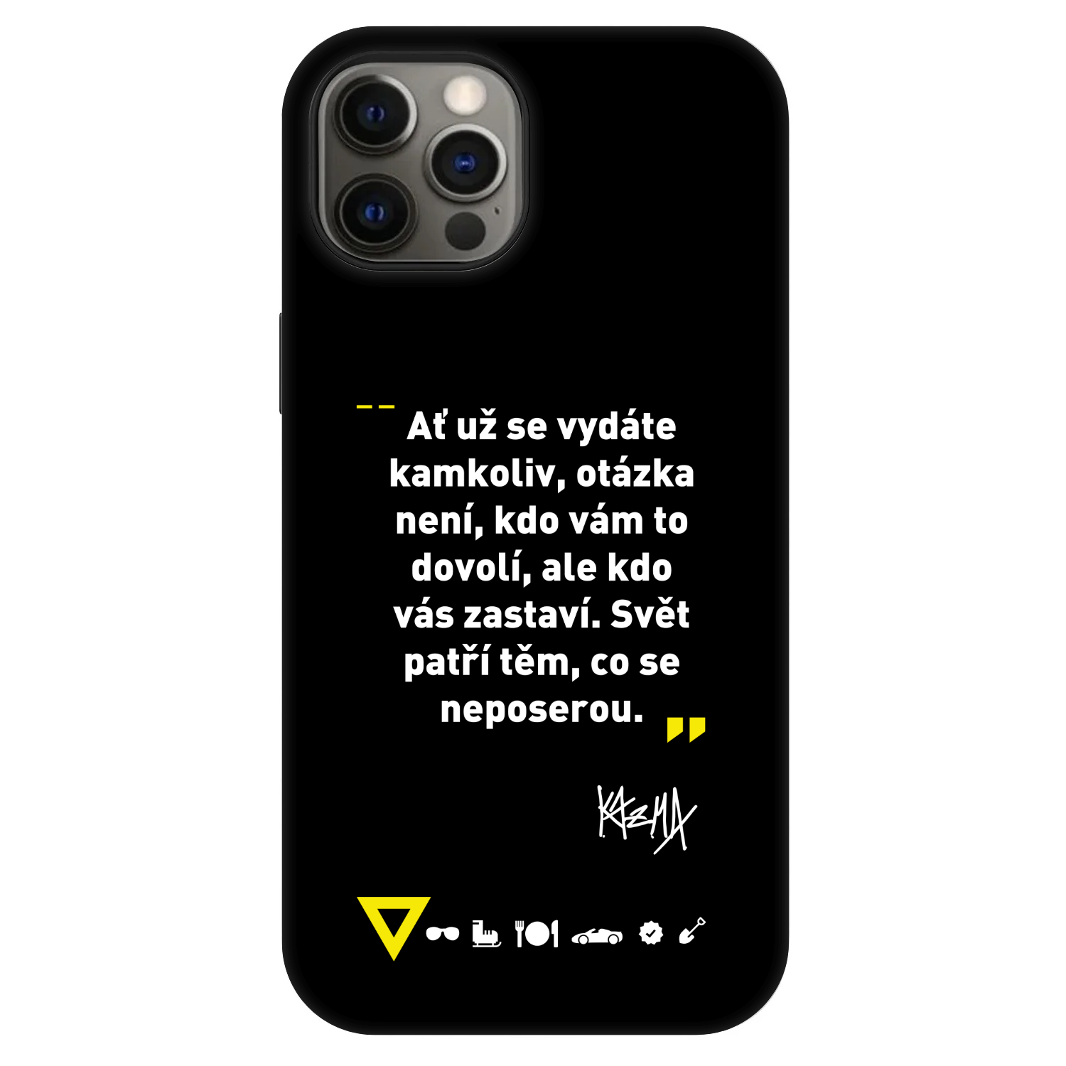 Picasee Fashion Case MagSafe pre Apple iPhone 12 Pro - Kazma - SVĚT PATŘÍ TĚM, CO SE NEPOSEROU