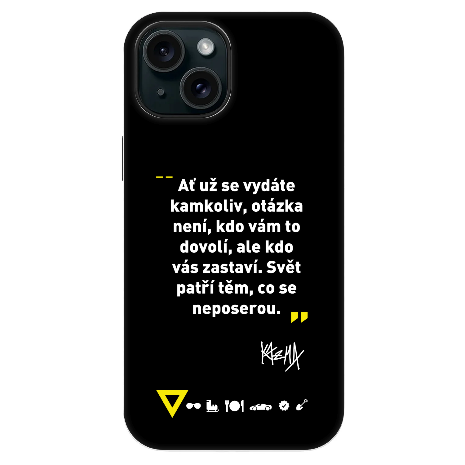 Picasee Fashion Case MagSafe pre Apple iPhone 13 - Kazma - SVĚT PATŘÍ TĚM, CO SE NEPOSEROU