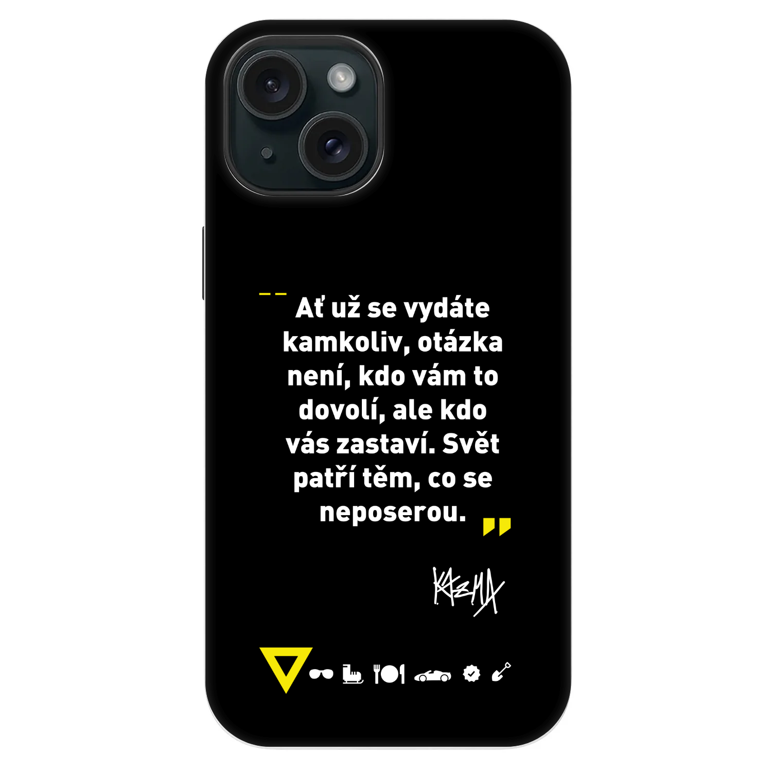 Picasee Fashion Case MagSafe pre Apple iPhone 14 - Kazma - SVĚT PATŘÍ TĚM, CO SE NEPOSEROU