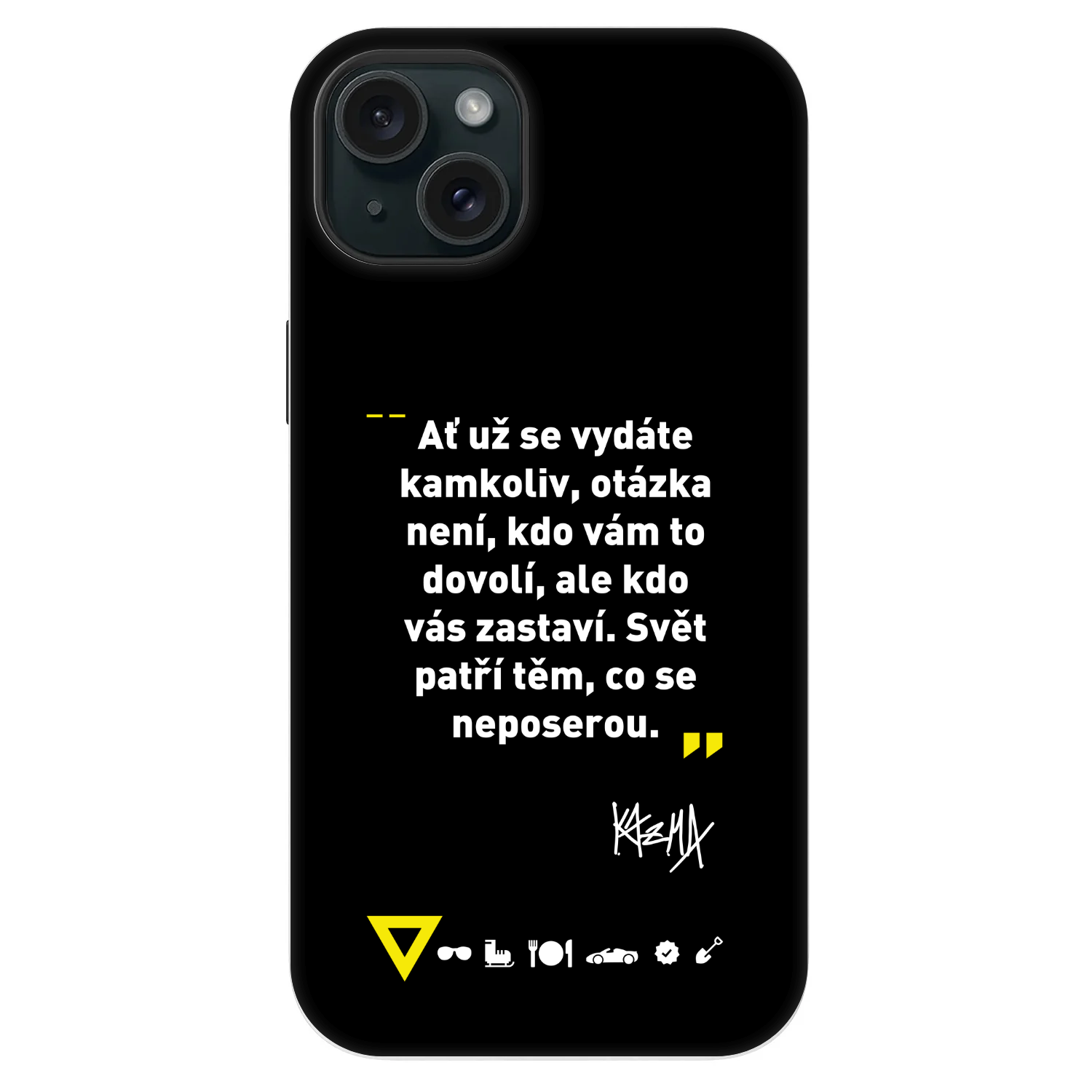 Picasee Fashion Case MagSafe pre Apple iPhone 14 Plus - Kazma - SVĚT PATŘÍ TĚM, CO SE NEPOSEROU