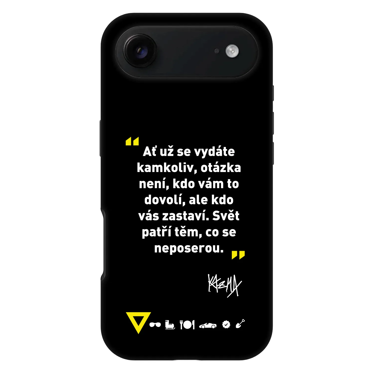 Picasee Fashion Case MagSafe pre Apple iPhone Air - Kazma - SVĚT PATŘÍ TĚM, CO SE NEPOSEROU