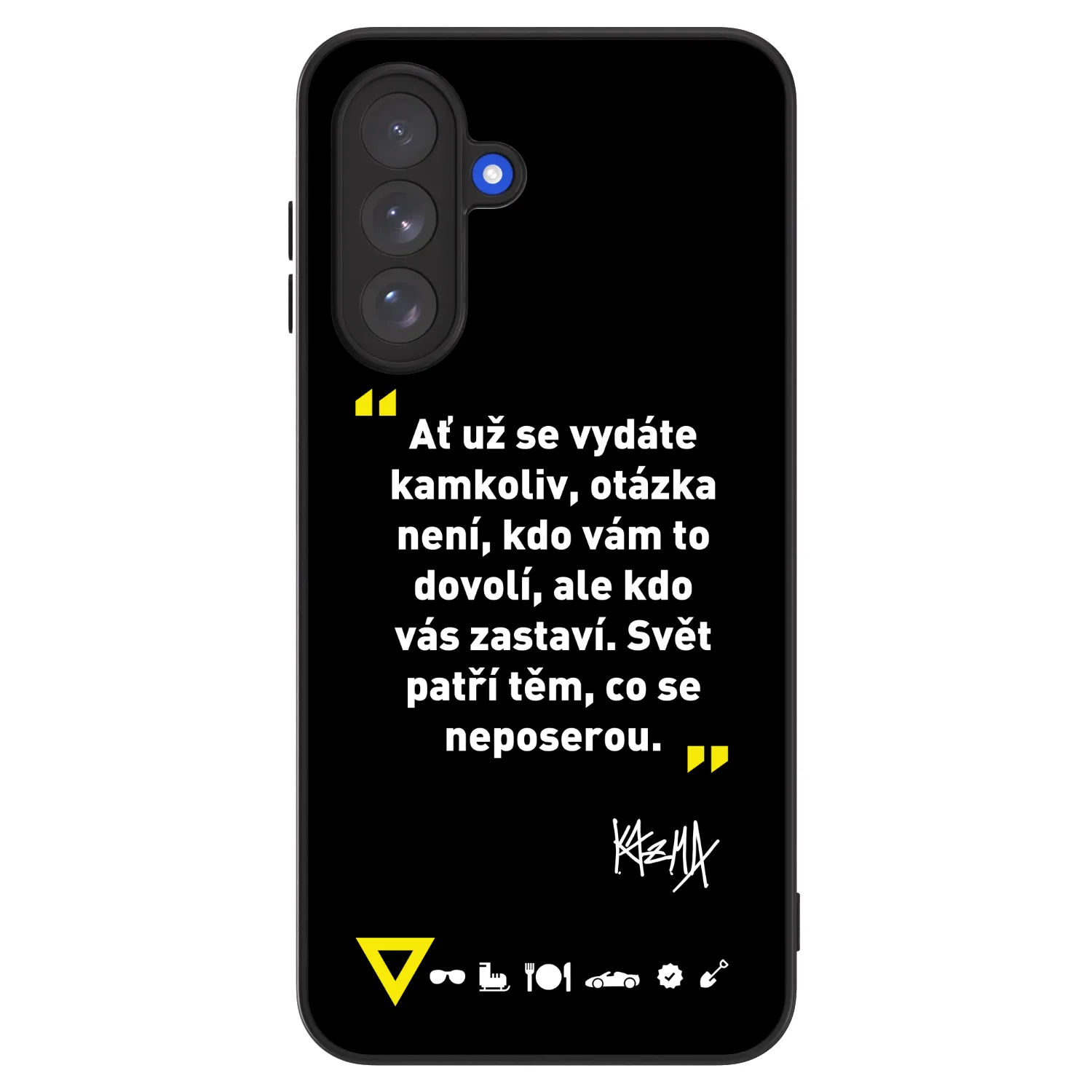 Picasee ULTIMATE CASE pro Samsung Galaxy A17 5G - Kazma - SVĚT PATŘÍ TĚM, CO SE NEPOSEROU