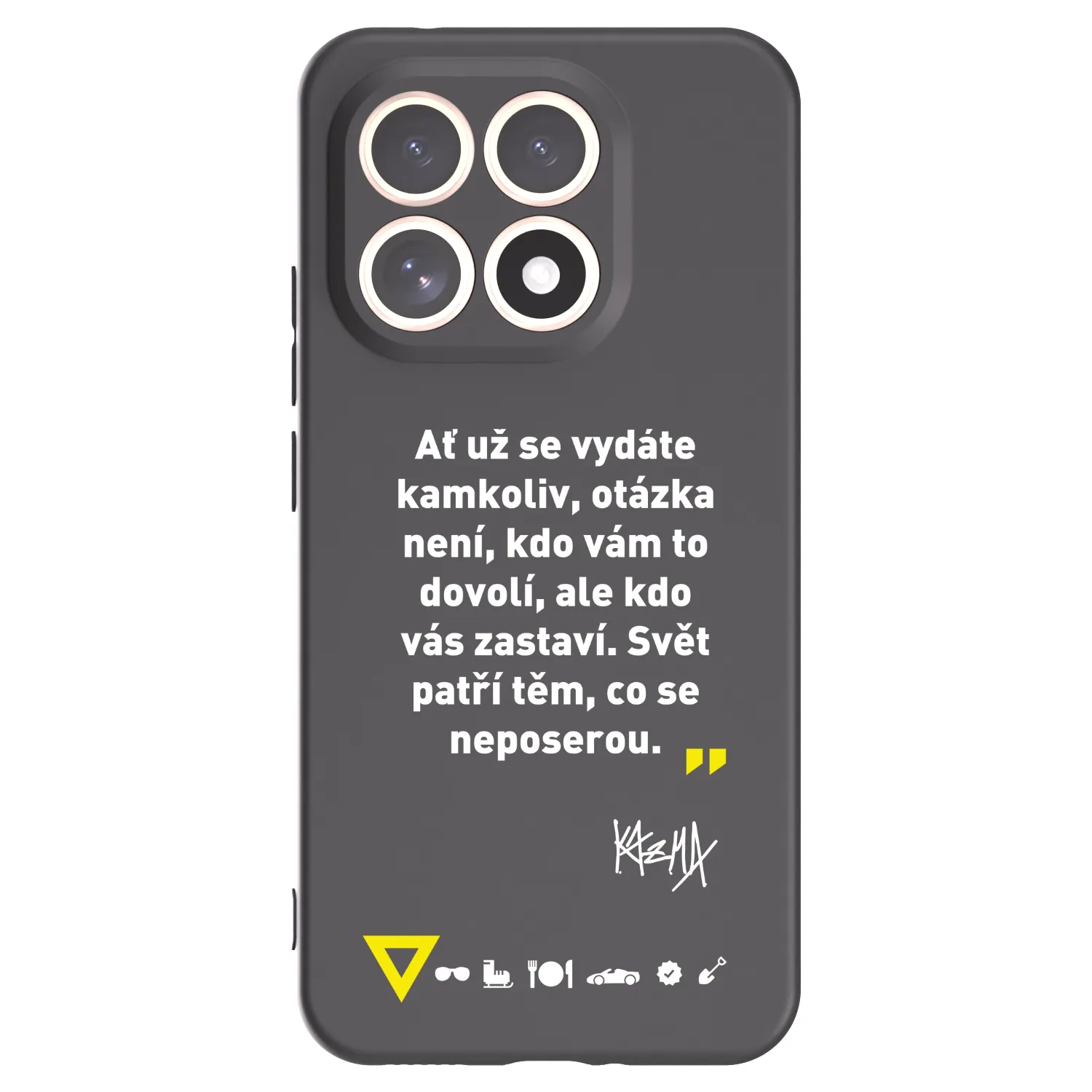 Picasee silikónový čierny obal pre Xiaomi 15T - Kazma - SVĚT PATŘÍ TĚM, CO SE NEPOSEROU