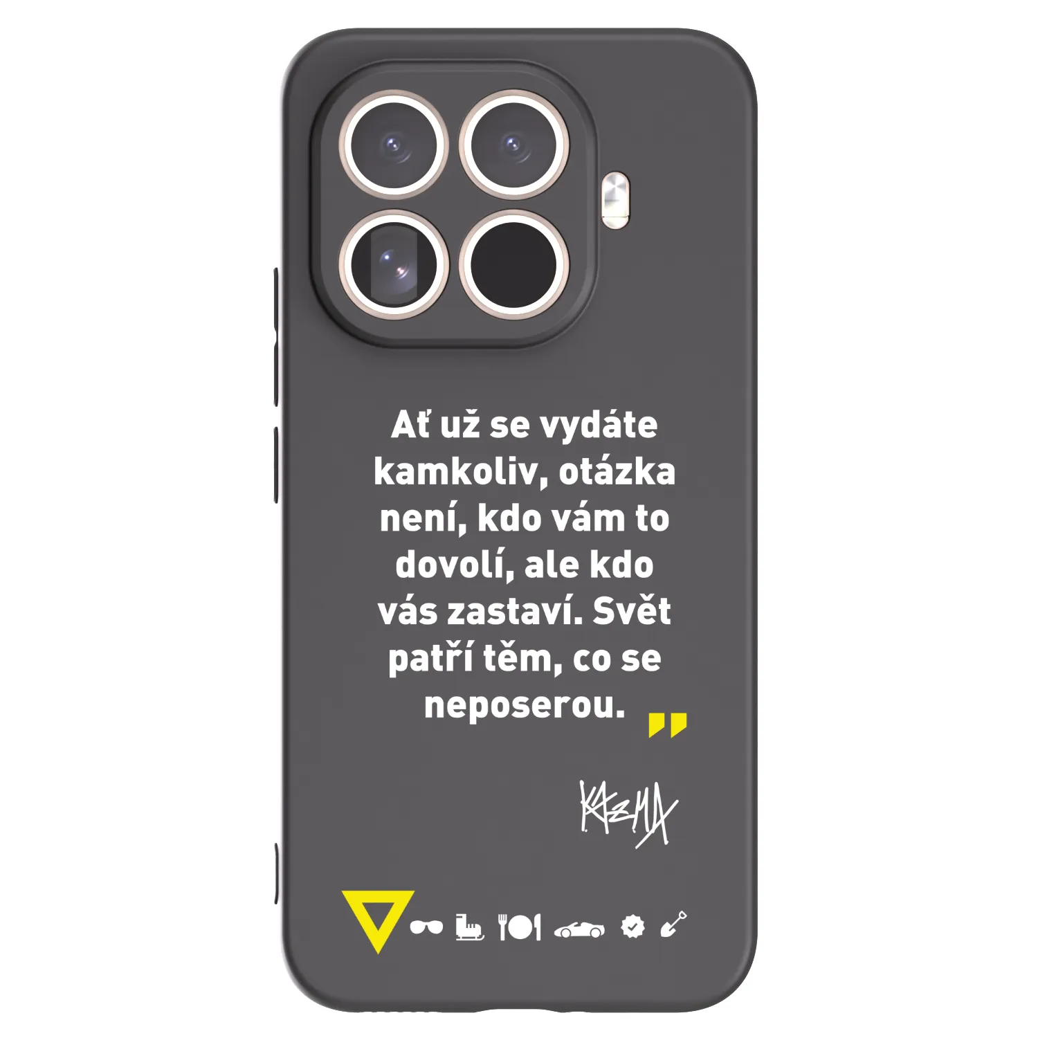 Picasee silikónový čierny obal pre Xiaomi 15T Pro - Kazma - SVĚT PATŘÍ TĚM, CO SE NEPOSEROU