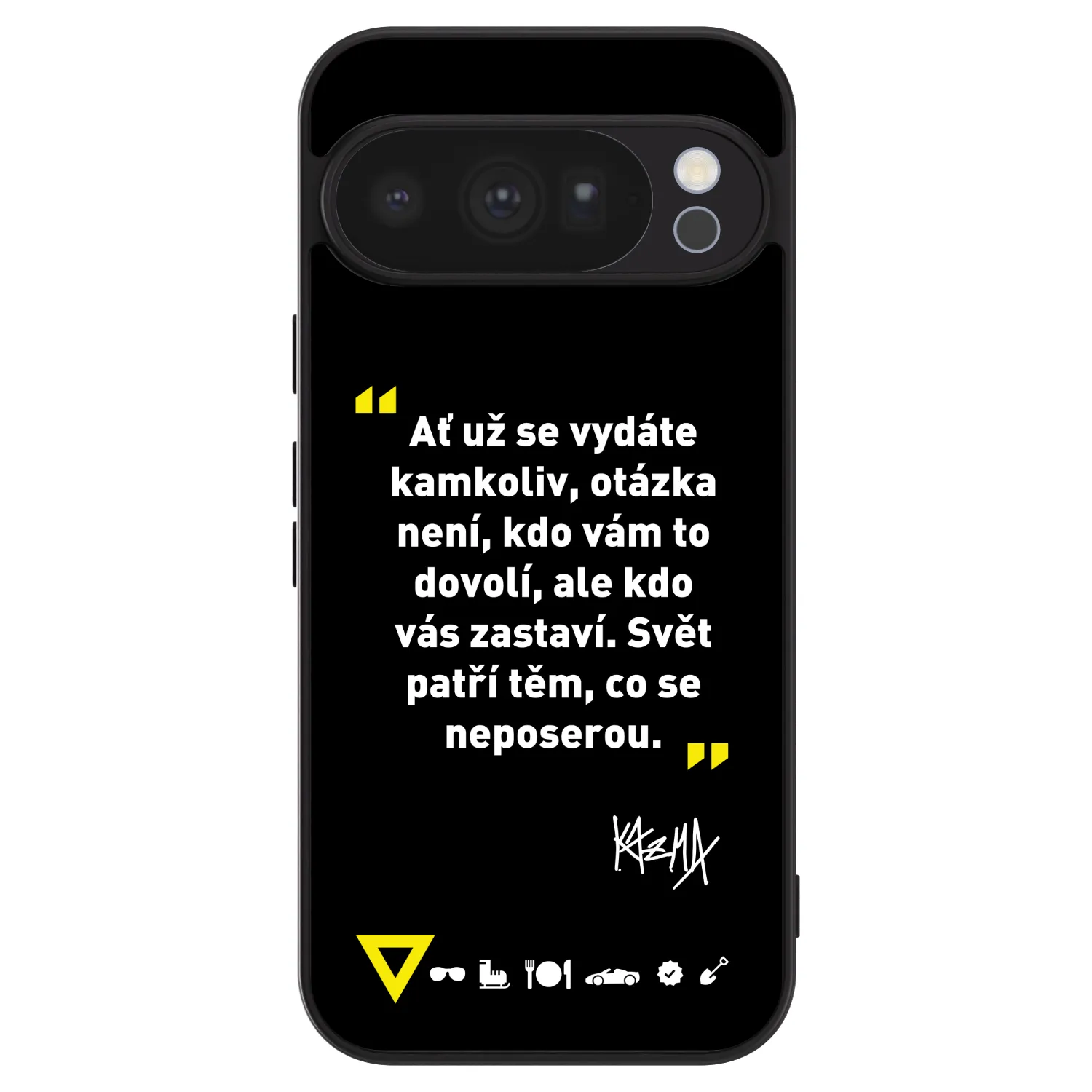 Picasee ULTIMATE CASE pro Google Pixel 10 Pro - Kazma - SVĚT PATŘÍ TĚM, CO SE NEPOSEROU