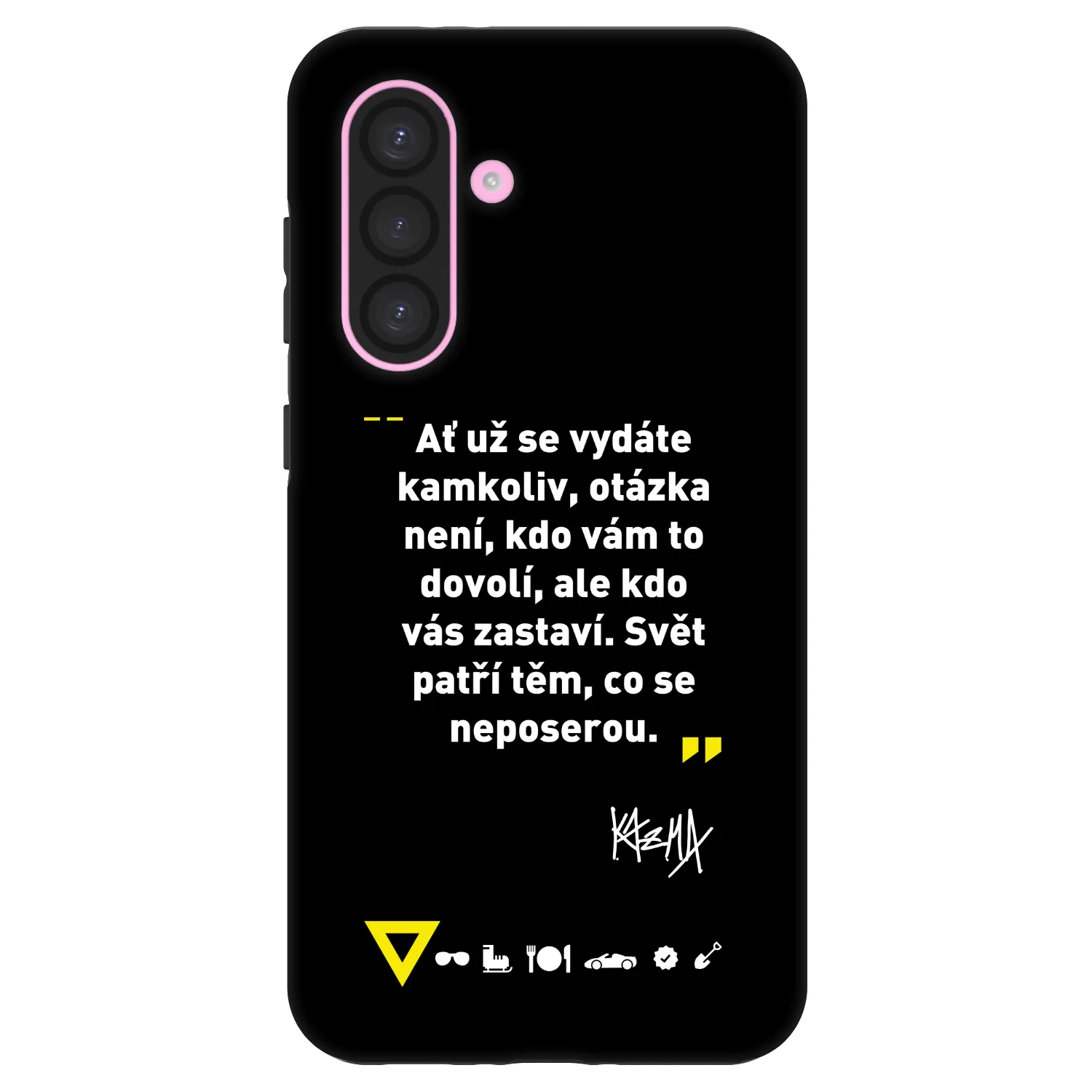 Picasee Fashion Case pre Samsung Galaxy A56 5G A566B - Kazma - SVĚT PATŘÍ TĚM, CO SE NEPOSEROU