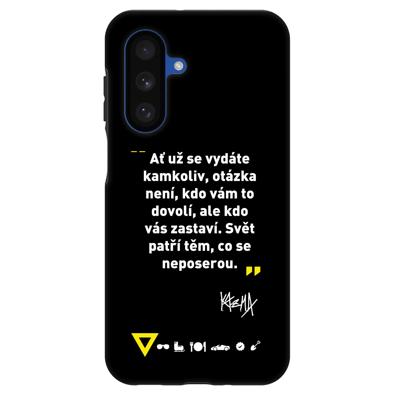 Picasee Fashion Case pre Samsung Galaxy A17 5G - Kazma - SVĚT PATŘÍ TĚM, CO SE NEPOSEROU