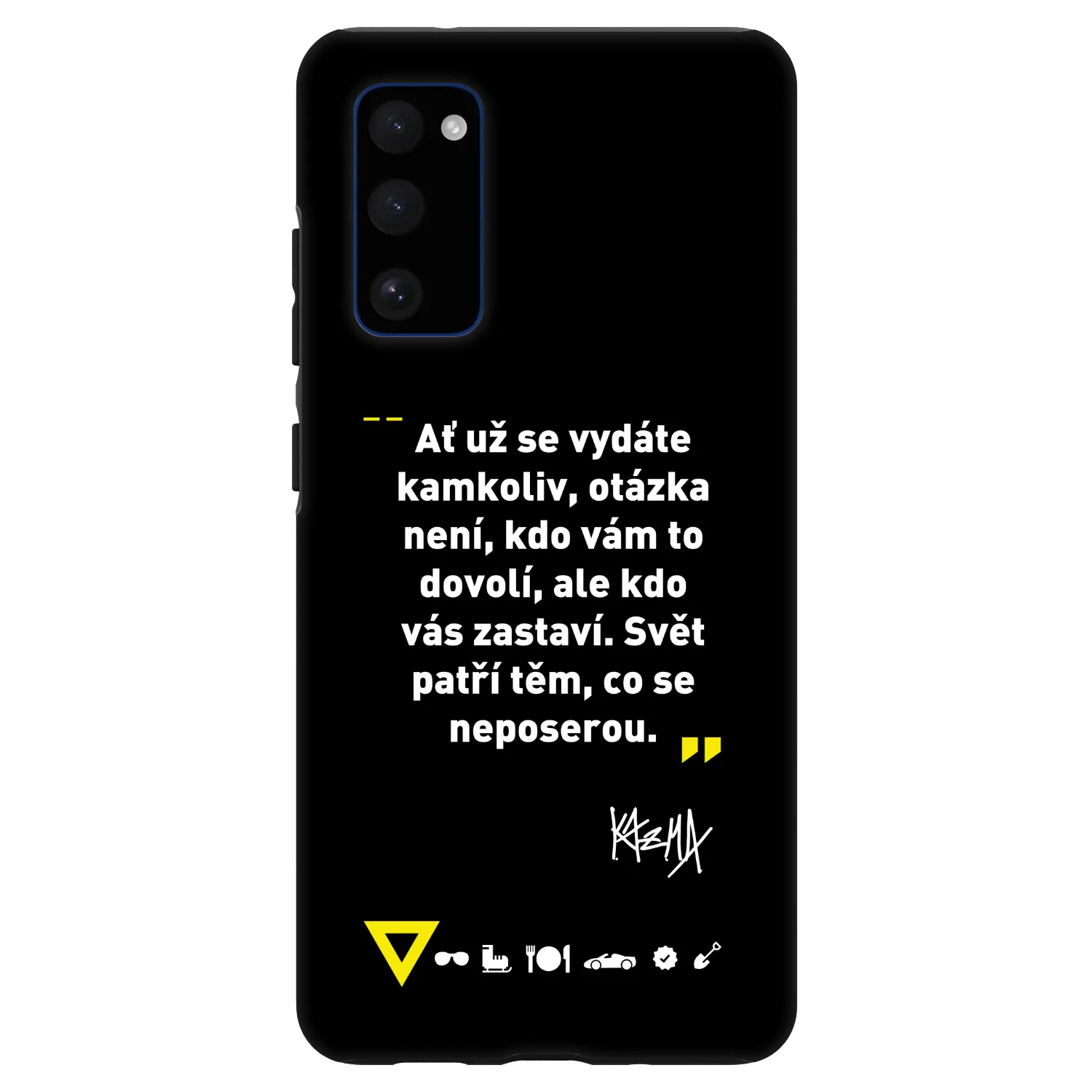 Picasee Fashion Case pre Samsung Galaxy S20 FE - Kazma - SVĚT PATŘÍ TĚM, CO SE NEPOSEROU