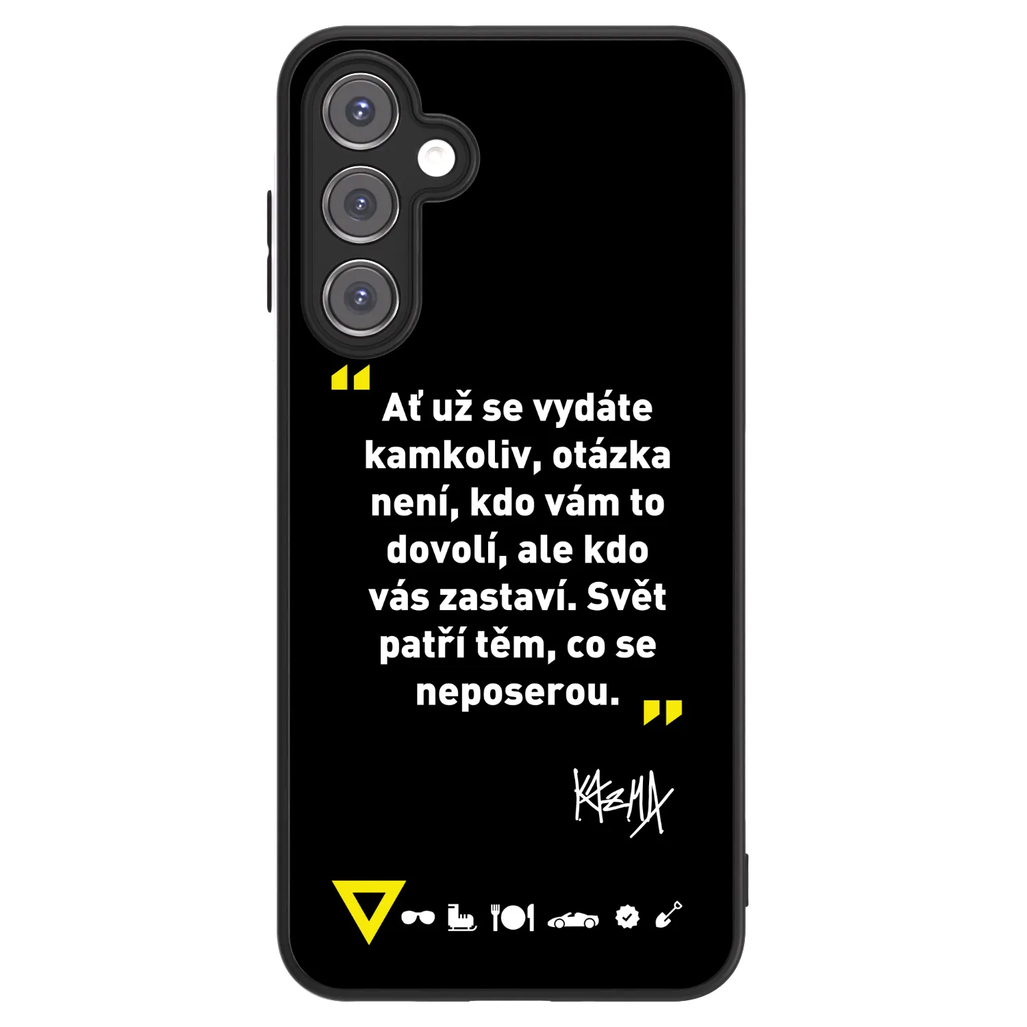 Picasee ULTIMATE CASE pro Samsung Galaxy A16 4G - Kazma - SVĚT PATŘÍ TĚM, CO SE NEPOSEROU