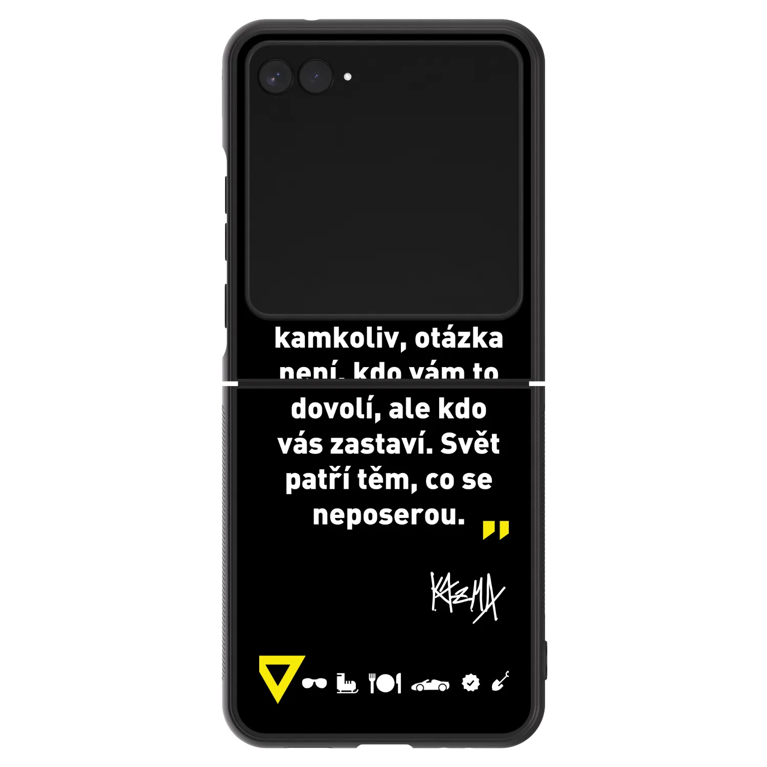 Picasee ULTIMATE CASE pro Motorola Razr 60 - Kazma - SVĚT PATŘÍ TĚM, CO SE NEPOSEROU