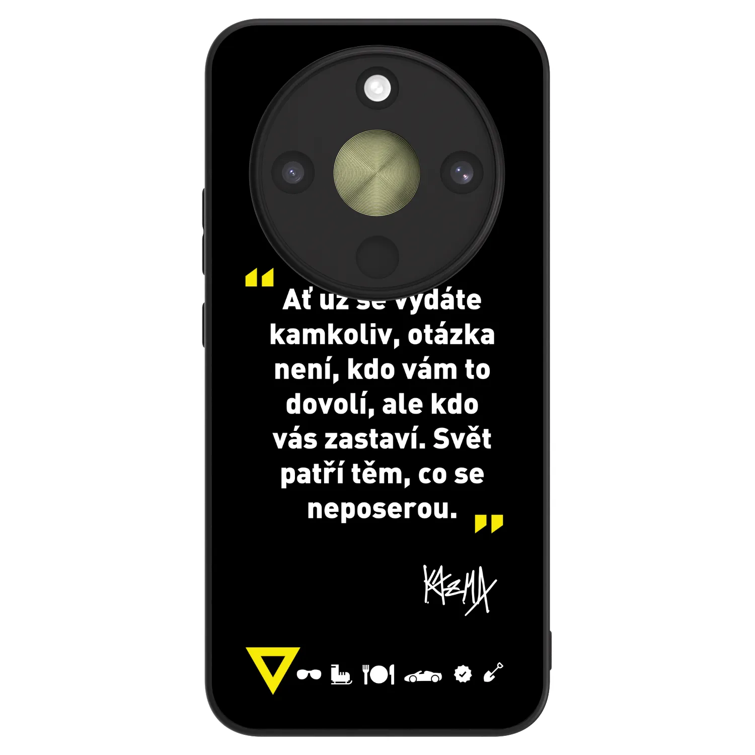 Picasee ULTIMATE CASE pro Honor Magic8 Lite 5G - Kazma - SVĚT PATŘÍ TĚM, CO SE NEPOSEROU