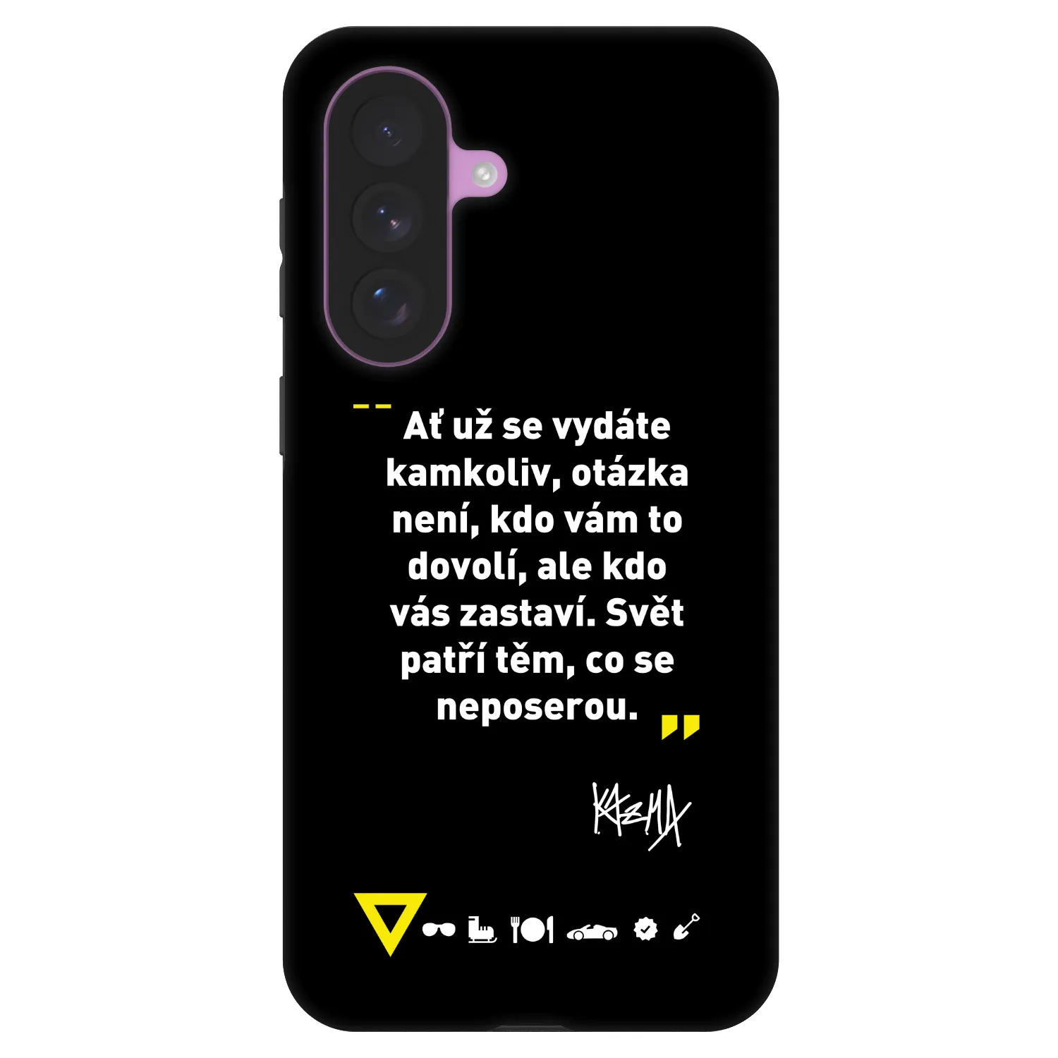 Picasee Fashion Case pre Samsung Galaxy A57 5G - Kazma - SVĚT PATŘÍ TĚM, CO SE NEPOSEROU