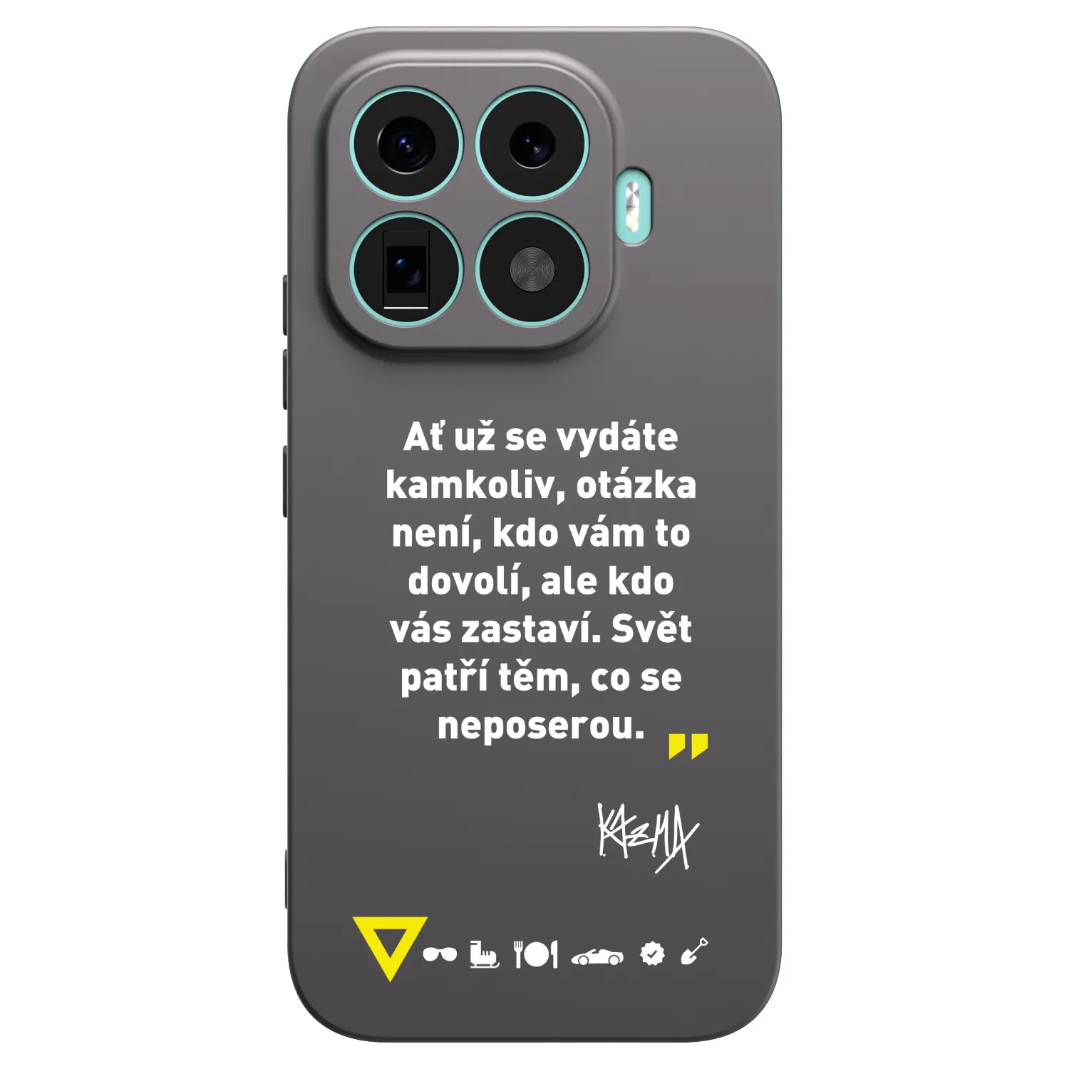 Picasee silikónový čierny obal pre Xiaomi 17T - Kazma - SVĚT PATŘÍ TĚM, CO SE NEPOSEROU
