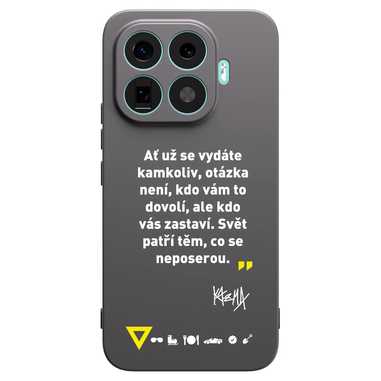 Picasee silikónový čierny obal pre Xiaomi 17T Pro - Kazma - SVĚT PATŘÍ TĚM, CO SE NEPOSEROU