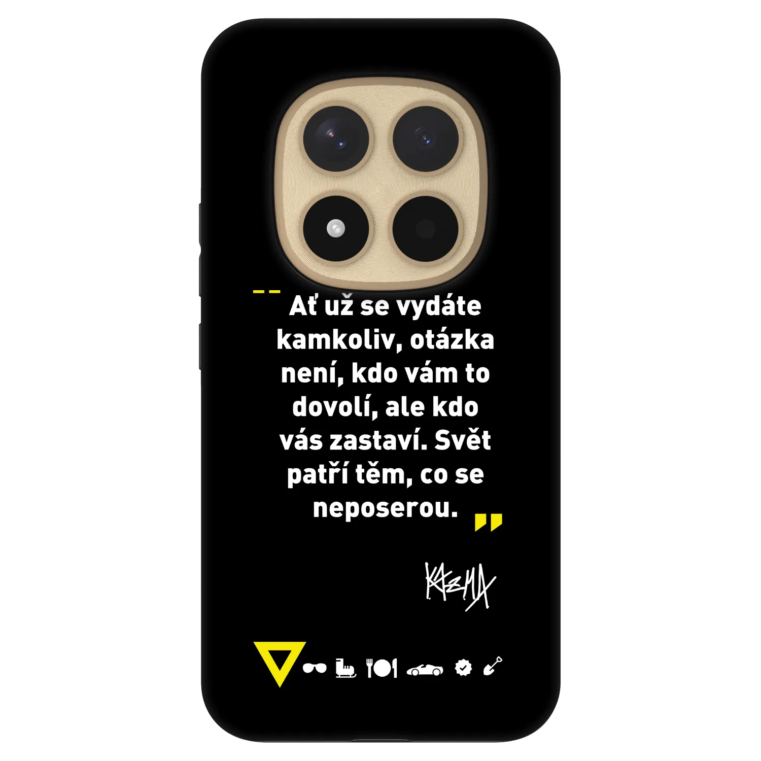 Picasee Fashion Case pre Xiaomi Redmi Note 15 Pro+ - Kazma - SVĚT PATŘÍ TĚM, CO SE NEPOSEROU