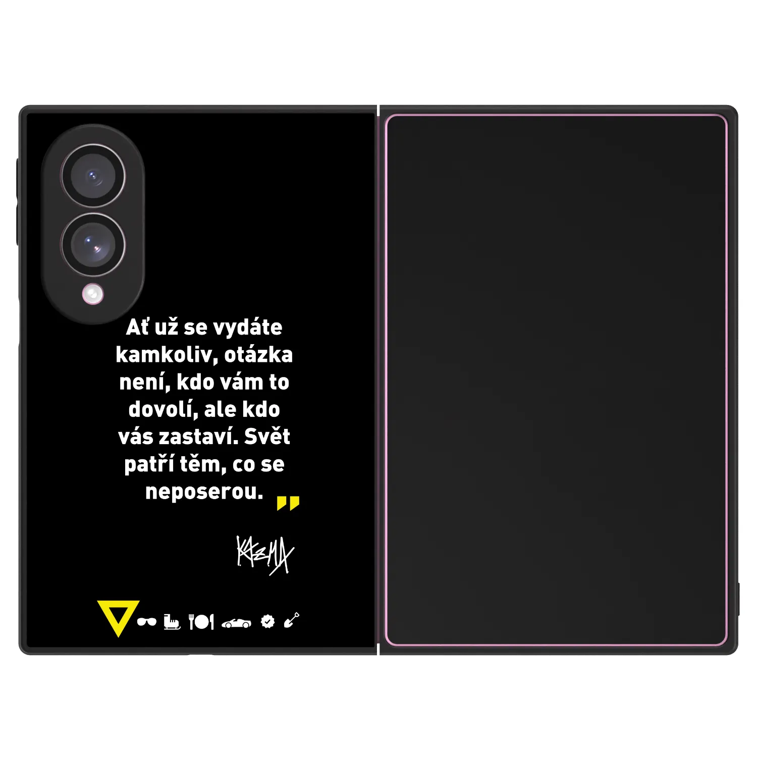 Picasee ULTIMATE CASE pro Samsung Galaxy Z Fold8 5G - Kazma - SVĚT PATŘÍ TĚM, CO SE NEPOSEROU