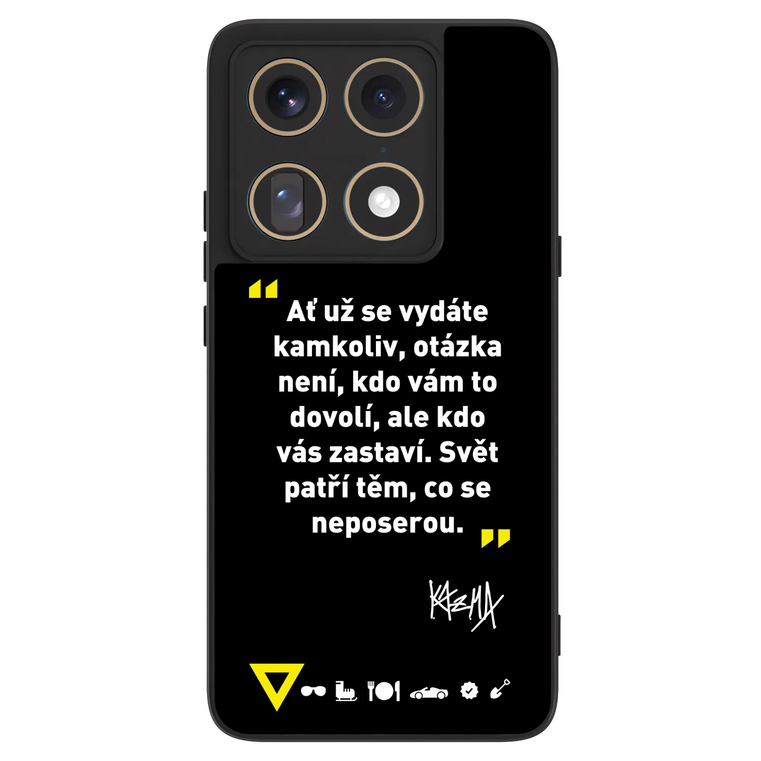 Picasee ULTIMATE CASE pro Motorola Signature - Kazma - SVĚT PATŘÍ TĚM, CO SE NEPOSEROU
