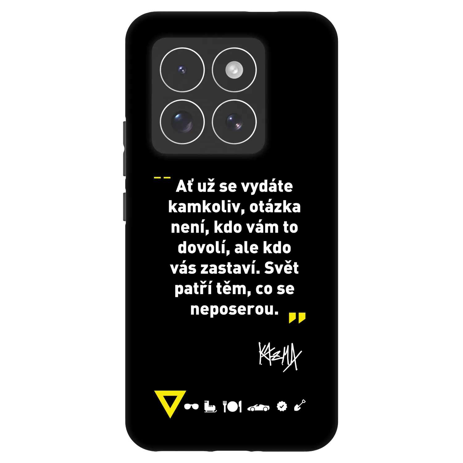 Picasee Fashion Case pre Xiaomi 14 Pro - Kazma - SVĚT PATŘÍ TĚM, CO SE NEPOSEROU