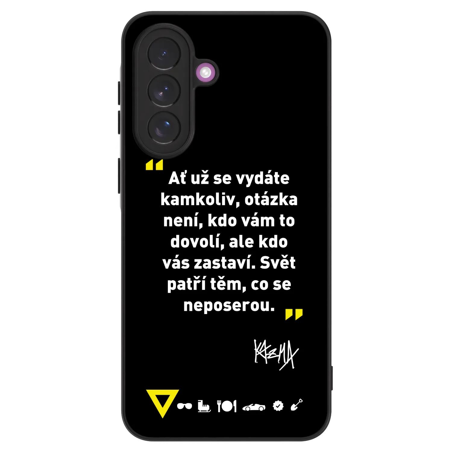 Picasee ULTIMATE CASE pro Samsung Galaxy A37 - Kazma - SVĚT PATŘÍ TĚM, CO SE NEPOSEROU