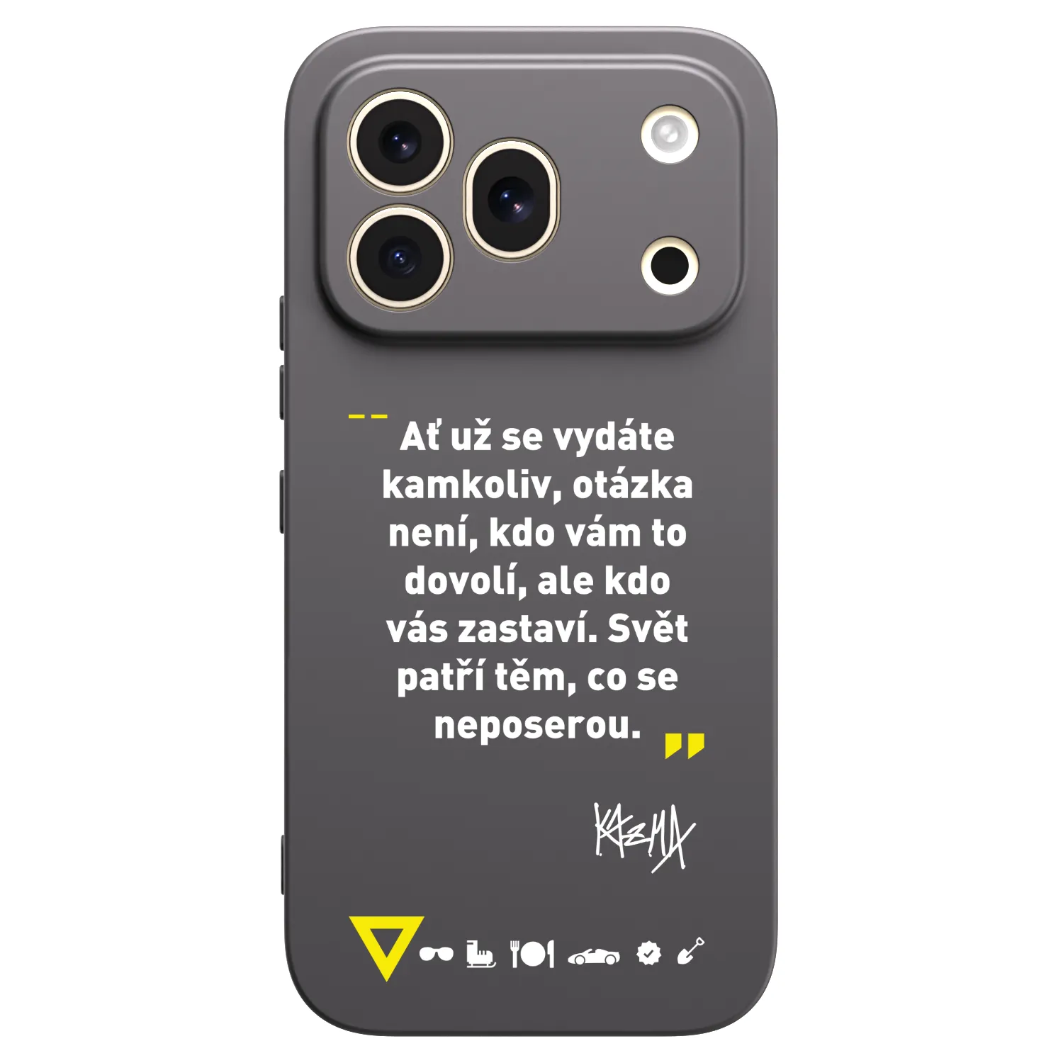 Picasee silikónový čierny obal pre Honor 600 Pro - Kazma - SVĚT PATŘÍ TĚM, CO SE NEPOSEROU