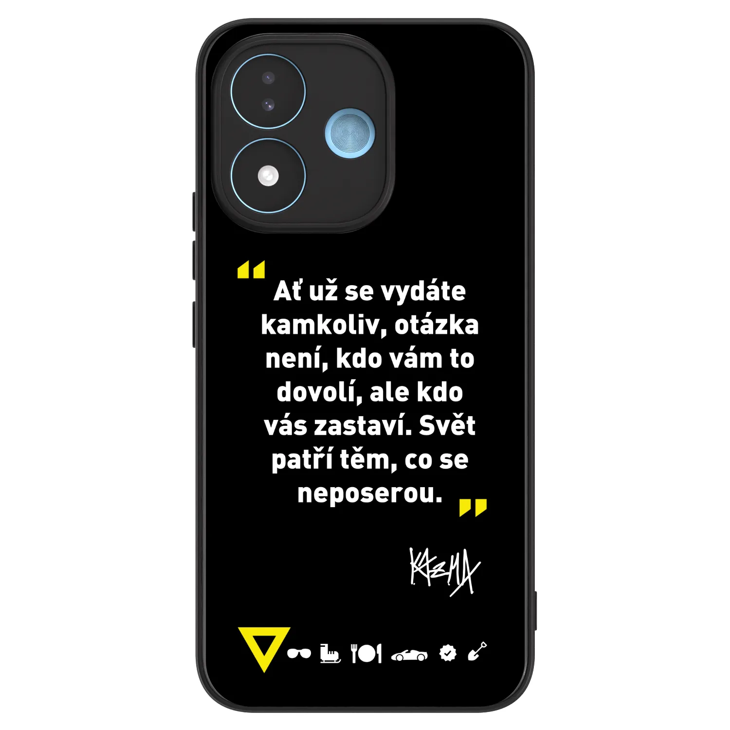 Picasee ULTIMATE CASE pro Xiaomi Redmi Note 17 5G - Kazma - SVĚT PATŘÍ TĚM, CO SE NEPOSEROU