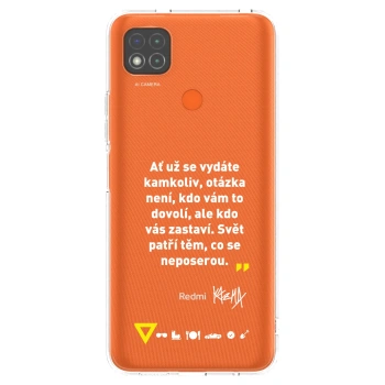 Picasee silikónový prehľadný obal pre Xiaomi Redmi 9C - Kazma - SVĚT PATŘÍ TĚM, CO SE NEPOSEROU