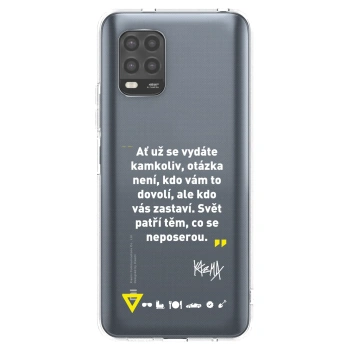 Picasee silikónový prehľadný obal pre Xiaomi Mi 10 Lite - Kazma - SVĚT PATŘÍ TĚM, CO SE NEPOSEROU