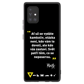 Picasee ULTIMATE CASE pro Samsung Galaxy A71 A715F - Kazma - SVĚT PATŘÍ TĚM, CO SE NEPOSEROU