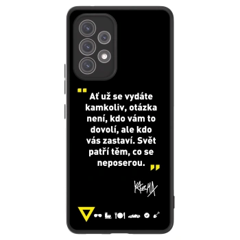 Picasee ULTIMATE CASE pro Samsung Galaxy A52 5G A525F - Kazma - SVĚT PATŘÍ TĚM, CO SE NEPOSEROU