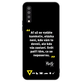 Obal pre Samsung Galaxy A70 A705F - Kazma - SVĚT PATŘÍ TĚM, CO SE NEPOSEROU