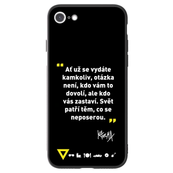 Picasee ULTIMATE CASE pro Apple iPhone SE 2020 - Kazma - SVĚT PATŘÍ TĚM, CO SE NEPOSEROU