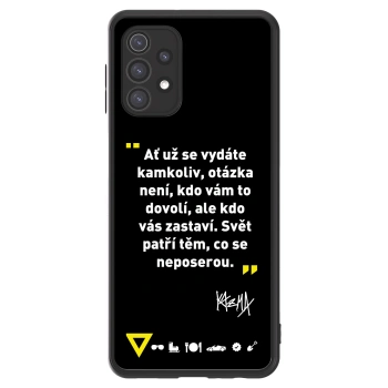 Picasee ULTIMATE CASE pro Samsung Galaxy A32 5G A326B - Kazma - SVĚT PATŘÍ TĚM, CO SE NEPOSEROU