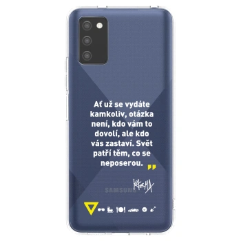 Obal pre Samsung Galaxy A03s A037G - Kazma - SVĚT PATŘÍ TĚM, CO SE NEPOSEROU
