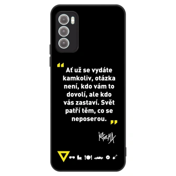 Obal pre Motorola Moto G60 - Kazma - SVĚT PATŘÍ TĚM, CO SE NEPOSEROU