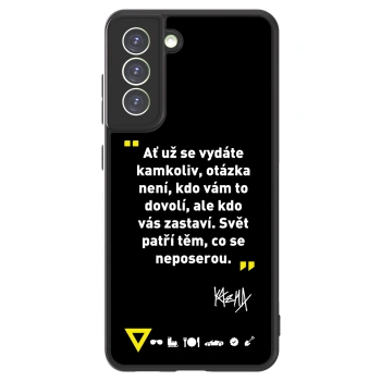 Picasee ULTIMATE CASE pro Samsung Galaxy S21 FE 5G - Kazma - SVĚT PATŘÍ TĚM, CO SE NEPOSEROU