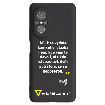Picasee silikónový čierny obal pre Huawei Nova 9 SE - Kazma - SVĚT PATŘÍ TĚM, CO SE NEPOSEROU