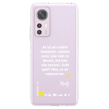 Picasee silikónový prehľadný obal pre Xiaomi 12 - Kazma - SVĚT PATŘÍ TĚM, CO SE NEPOSEROU