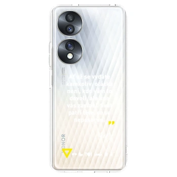 Picasee silikónový prehľadný obal pre Honor 70 - Kazma - SVĚT PATŘÍ TĚM, CO SE NEPOSEROU