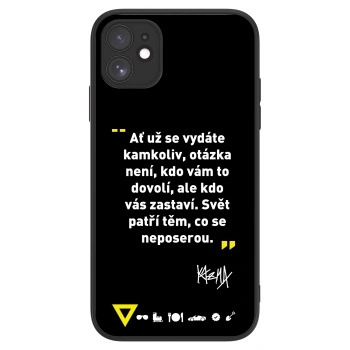 Picasee ULTIMATE CASE MagSafe pro Apple iPhone 11 - Kazma - SVĚT PATŘÍ TĚM, CO SE NEPOSEROU