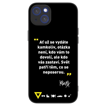 Picasee ULTIMATE CASE MagSafe pro Apple iPhone 14 Plus - Kazma - SVĚT PATŘÍ TĚM, CO SE NEPOSEROU