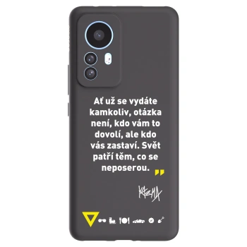 Picasee silikónový čierny obal pre Xiaomi 12T Pro - Kazma - SVĚT PATŘÍ TĚM, CO SE NEPOSEROU