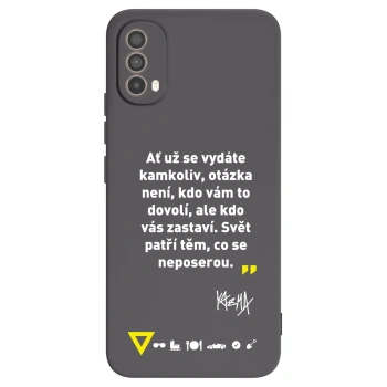 Obal pre Motorola Moto E40 - Kazma - SVĚT PATŘÍ TĚM, CO SE NEPOSEROU