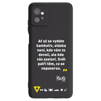 Obal pre Motorola Moto G32 - Kazma - SVĚT PATŘÍ TĚM, CO SE NEPOSEROU