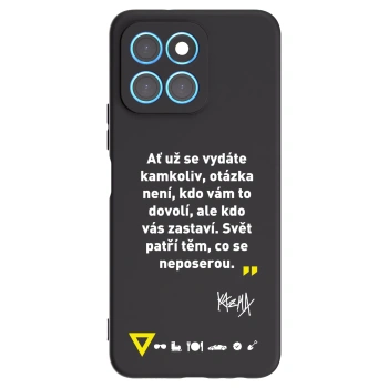 Picasee silikónový čierny obal pre Honor X6 - Kazma - SVĚT PATŘÍ TĚM, CO SE NEPOSEROU