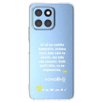 Picasee silikónový prehľadný obal pre Honor X6 - Kazma - SVĚT PATŘÍ TĚM, CO SE NEPOSEROU